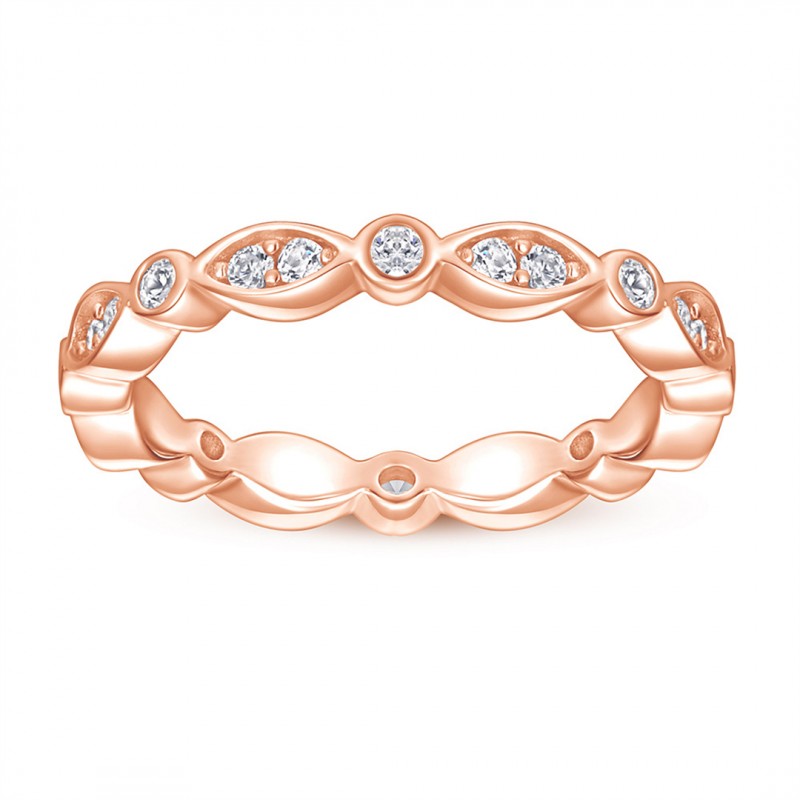 Full Diamond Wedding Ring Ladies Band